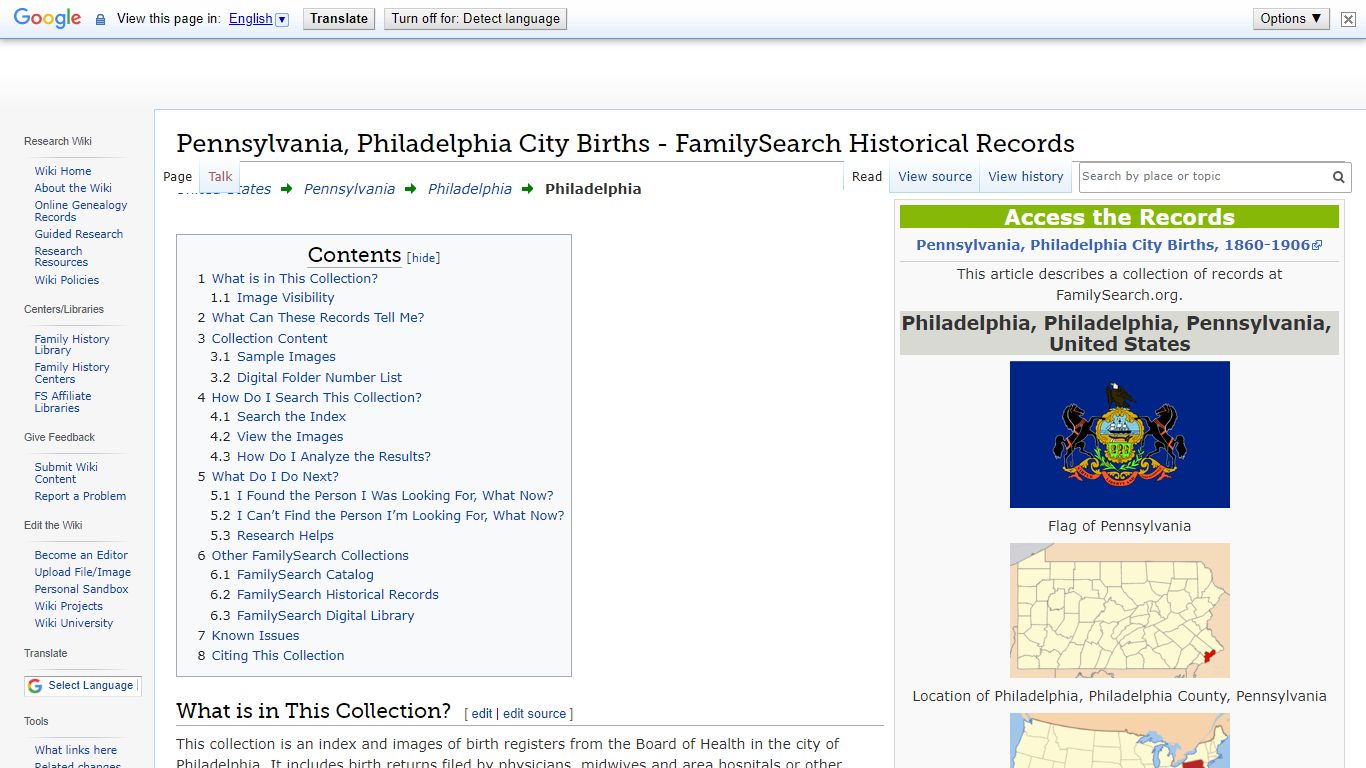 Pennsylvania, Philadelphia City Births - FamilySearch Historical Records